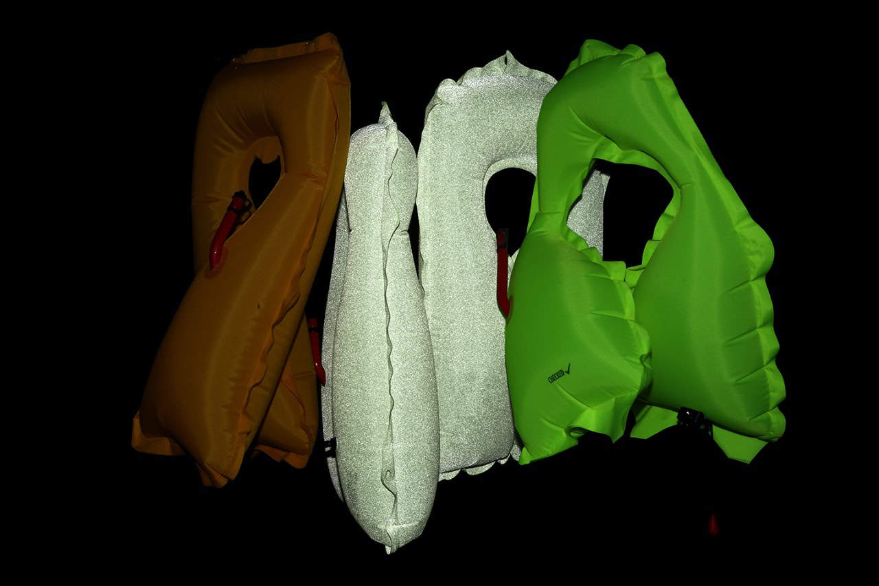 Glow in the dark life jackets